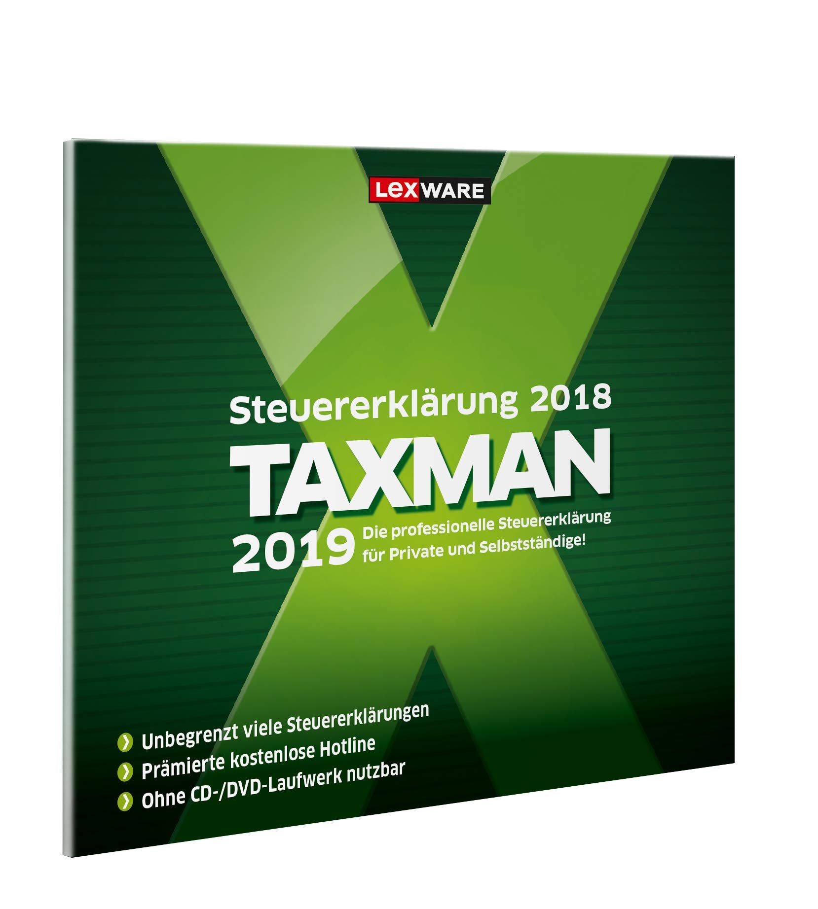 Lexware Taxman 2019 für das Steuerjahr 2018|Übersichtliche Steuererklärungs-Software für Arbeitnehmer, Familien, Studenten und im Ausland Beschäftigte Taxes & Bookkeeping