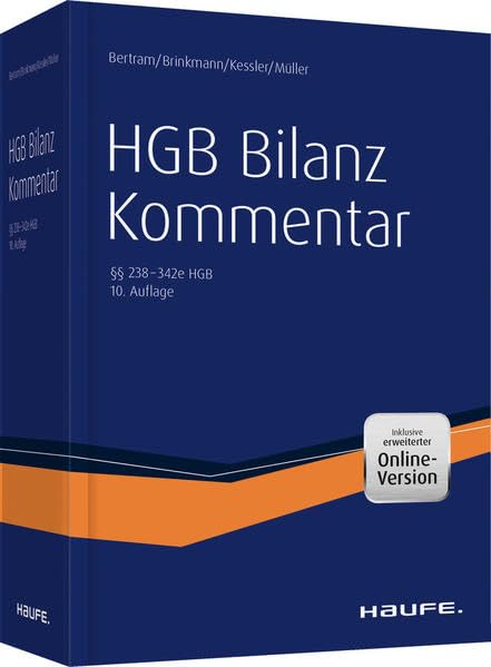 Haufe HGB Bilanz-Kommentar - 10. Auflage plus Onlinezugang Law