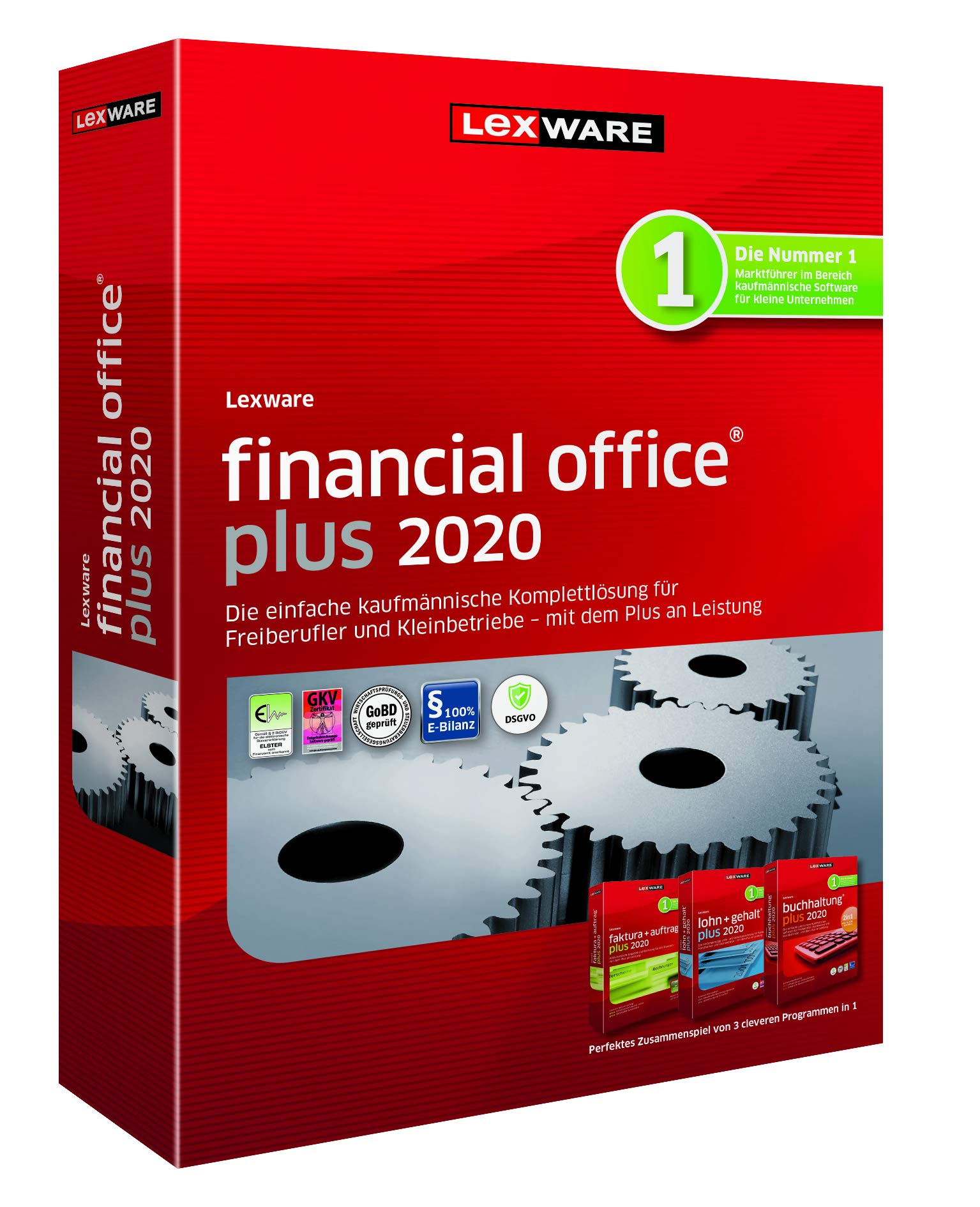 Lexware financial office 2020|plus-Version Minibox (Jahreslizenz)|Einfache kaufmännische Komplett-Lösung für Freiberufler, Selbständige und Kleinunternehmen Taxes & Bookkeeping