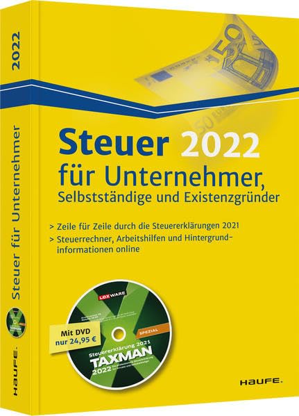 Steuer 2022 für Unternehmer, Selbstständige und Existenzgründer - inkl. DVD Law