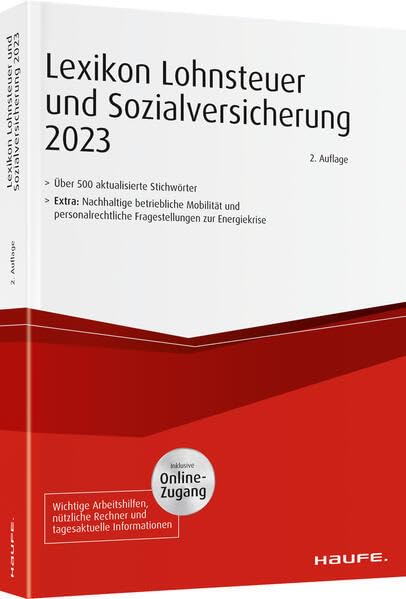 Lexikon Lohnsteuer und Sozialversicherung 2023 plus Onlinezugang Law