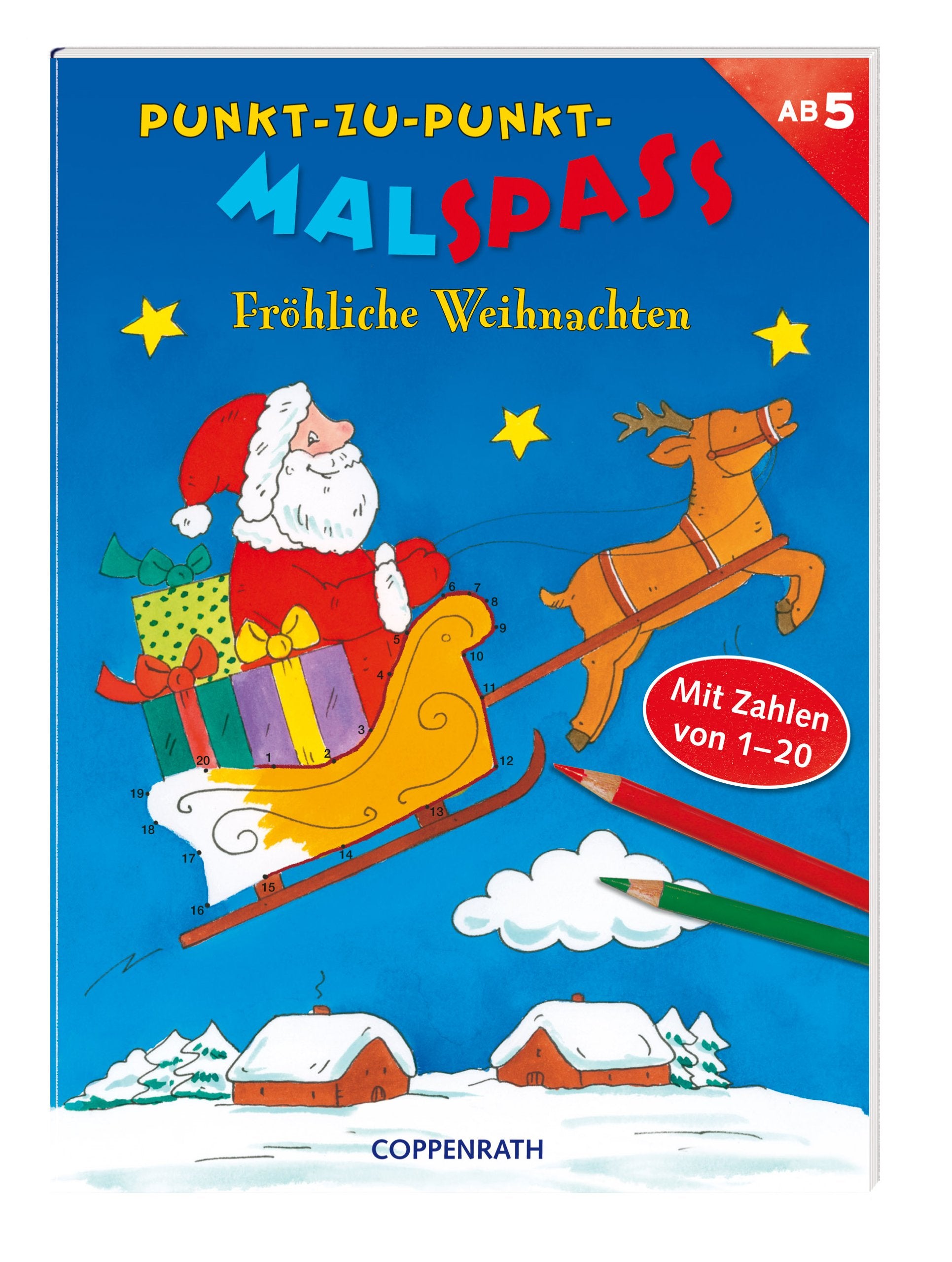 Punkt-zu-Punkt-Malspaß: Fröhliche Weihnachten: (Verkaufseinheit) (Kreativ- und Sachbücher) Non-fiction