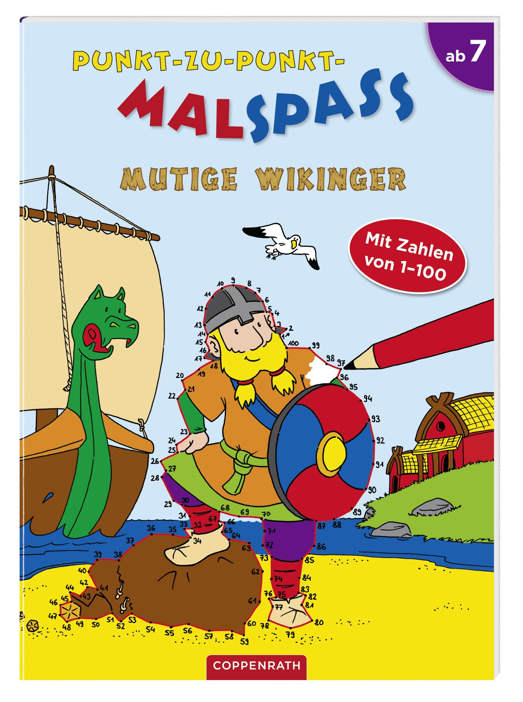 Punkt-zu-Punkt-Malspaß: Mutige Wikinger: (Verkaufseinheit) (Kreativ- und Sachbücher) Non-fiction books for kids