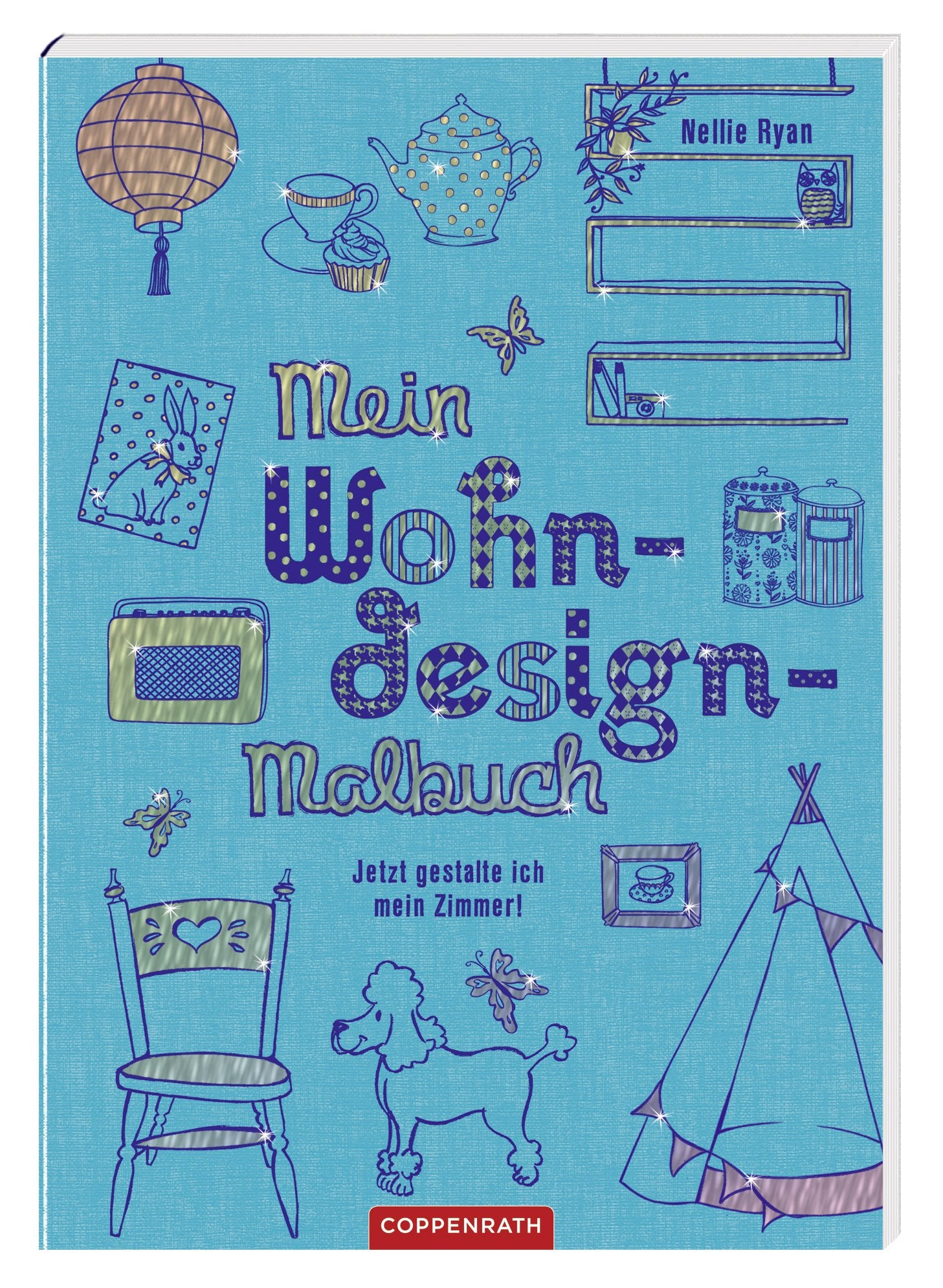 Mein Wohndesign-Malbuch: Jetzt gestalte ich mein Zimmer! (Kreativ- und Sachbücher) Non-fiction