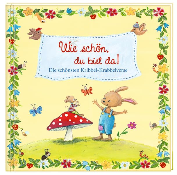 Geschenkbuch mit Kuvert - Wie schön, du bist da!: Die schönsten Kribbel-Krabbelverse Hobbies & Crafts