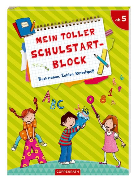 Mein toller Schulstartblock: Buchstaben, Zahlen, Rätselspaß (Verkaufseinheit) Non-fiction books for kids