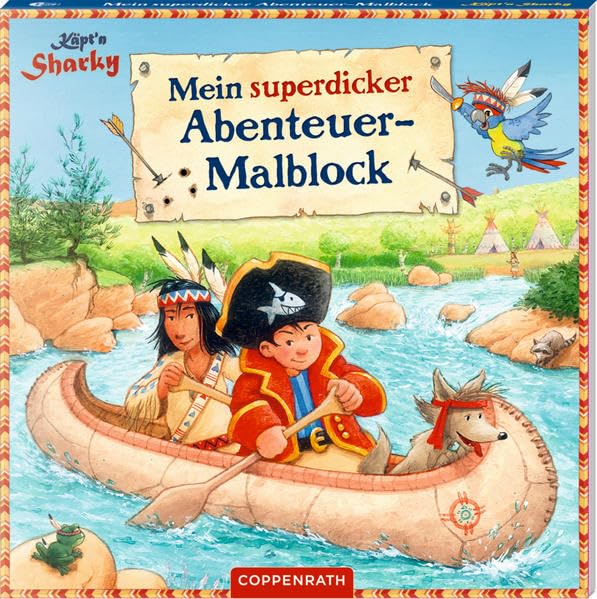 Käpt'n Sharky: Mein superdicker Abenteuer-Malblock Non-fiction