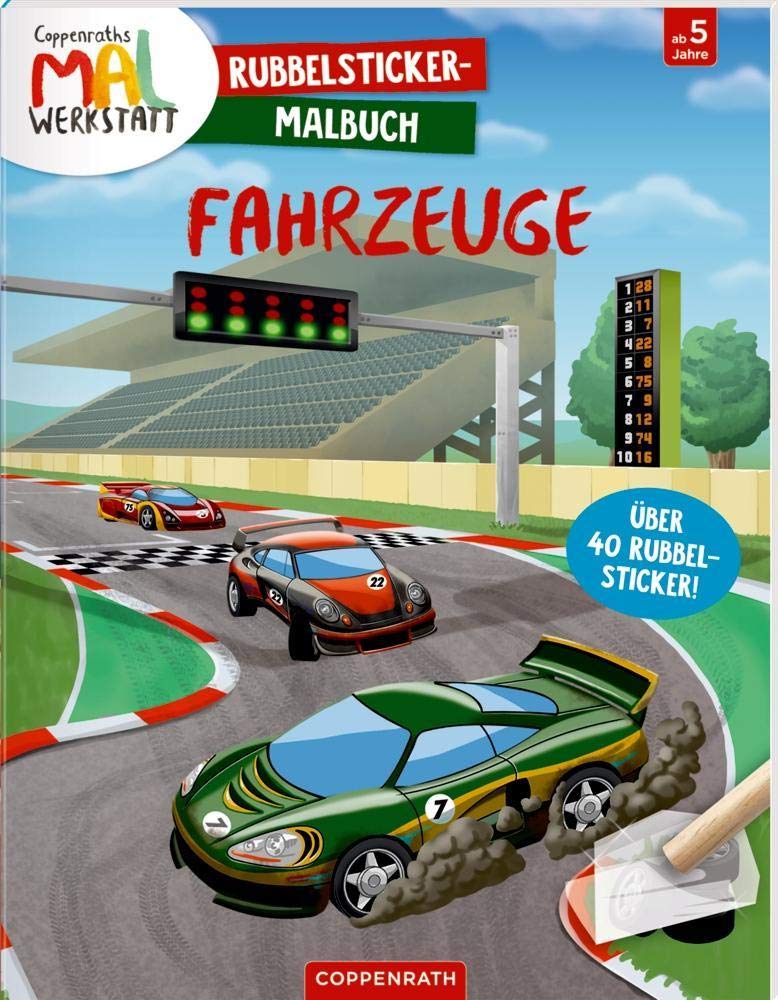 Coppenraths Mal-Werkstatt: Rubbelsticker-Malbuch Fahrzeuge Non-fiction