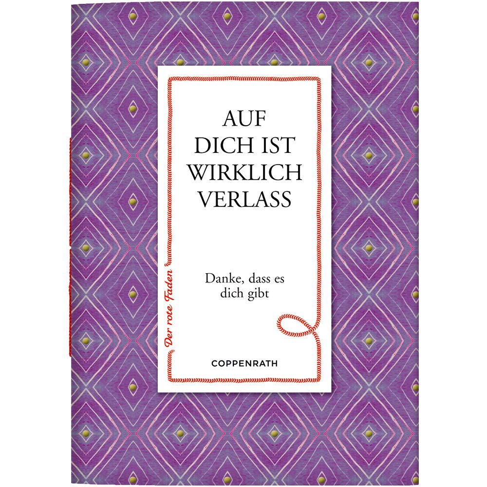 Auf dich ist wirklich Verlass: Danke, dass es dich gibt (Der rote Faden) Living & Furnishing