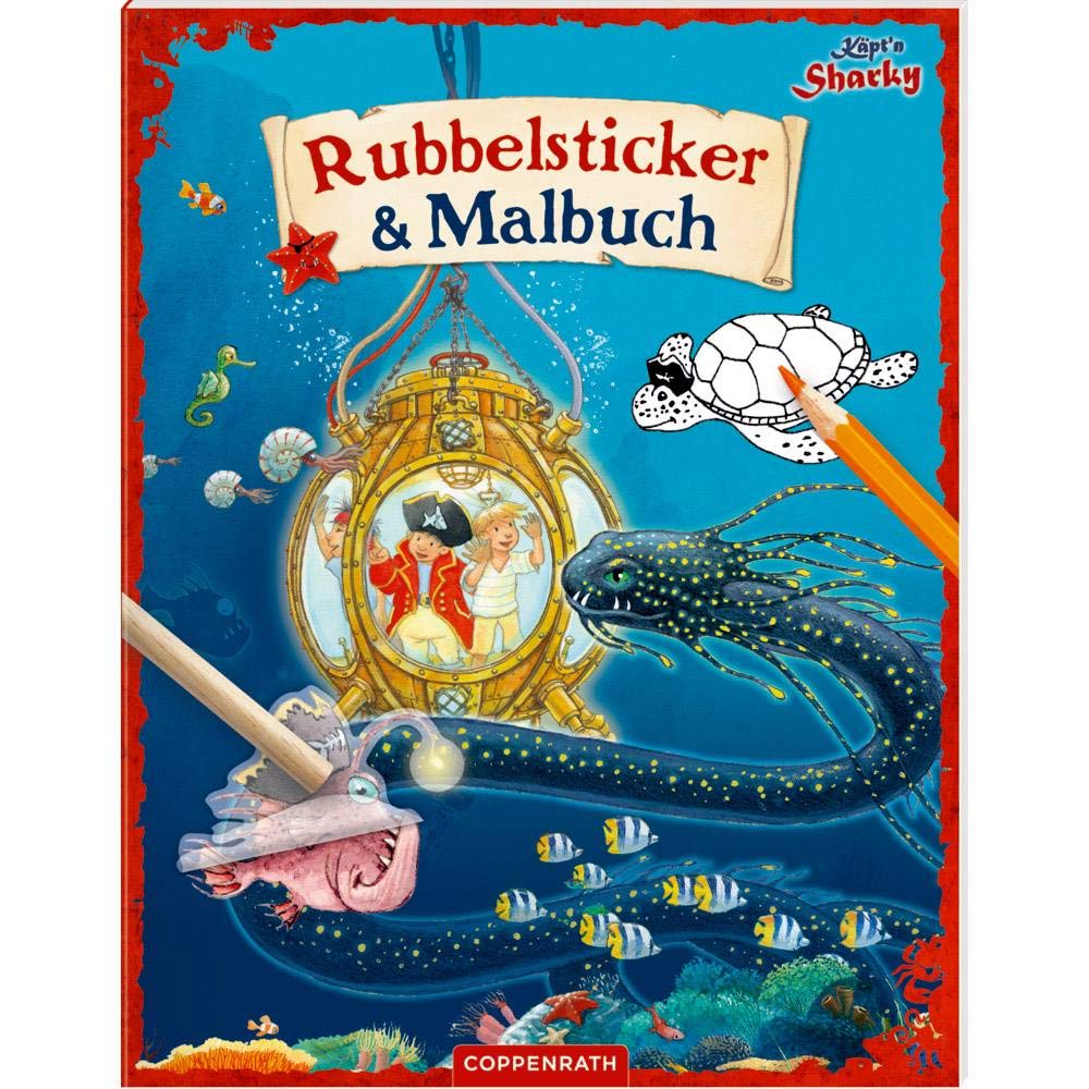 Käpt'n Sharky: Rubbelsticker & Malbuch Non-fiction