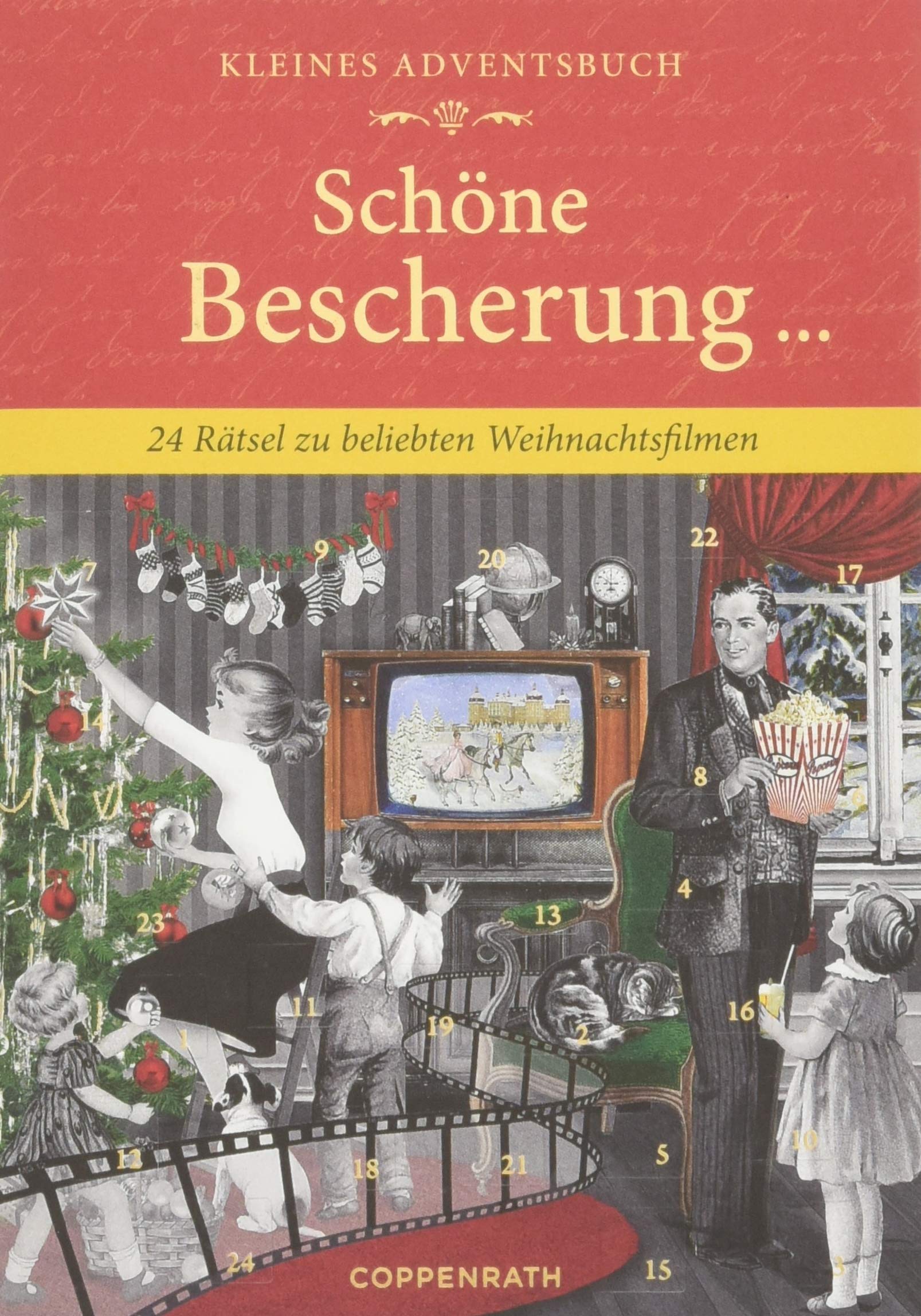 Kleines Adventsbuch - Schöne Bescherung: 24 Rätsel zu beliebten Weihnachstfilmen Film, Art & Culture