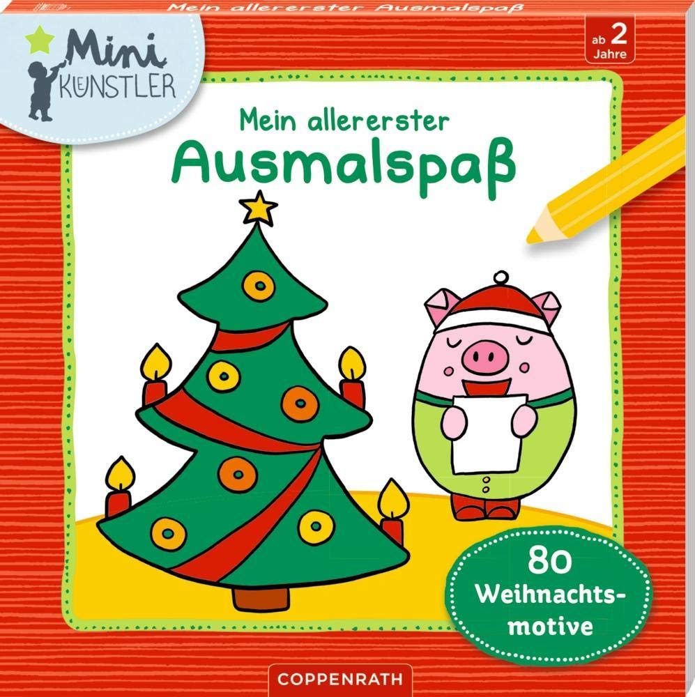Mein allererster Ausmalspaß: 80 Weihnachtsmotive (Mini-Künstler) Tiptoi & Games