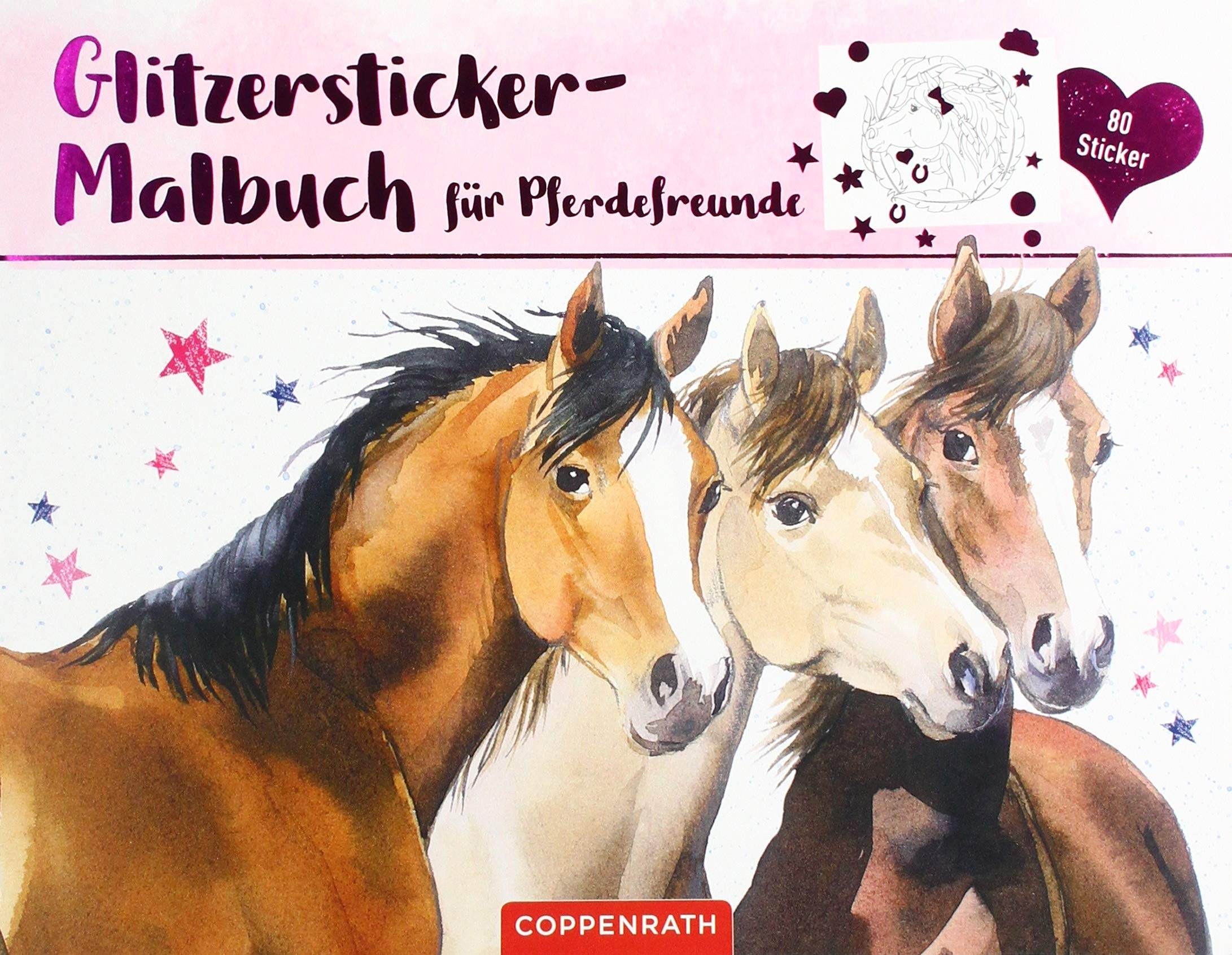 Glitzersticker-Malbuch für Pferdefreunde Non-fiction