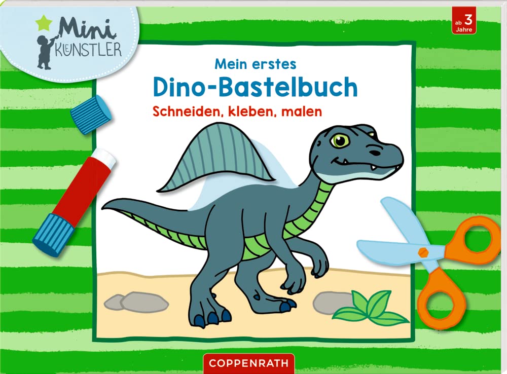 Mein erstes Dino-Bastelbuch: Schneiden, kleben, malen (Mini-Künstler) Non-fiction