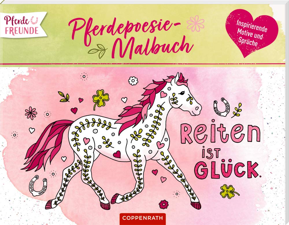 Pferdefreunde: Pferdepoesie-Malbuch book
