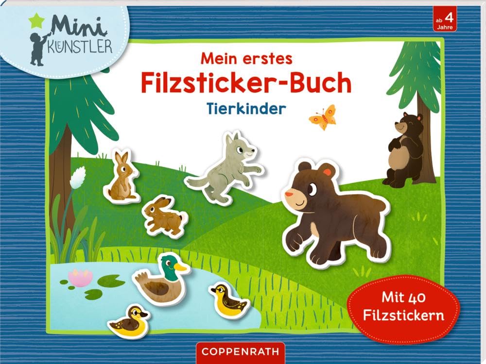 Mein erstes Filzsticker-Buch: Tierkinder (Mini-Künstler) Non-fiction
