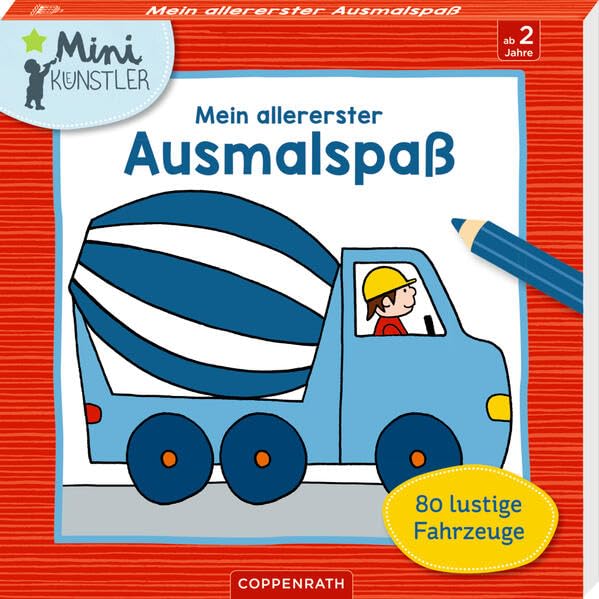 Mein allererster Ausmalspaß: 80 lustige Fahrzeuge (Mini-Künstler) Non-fiction