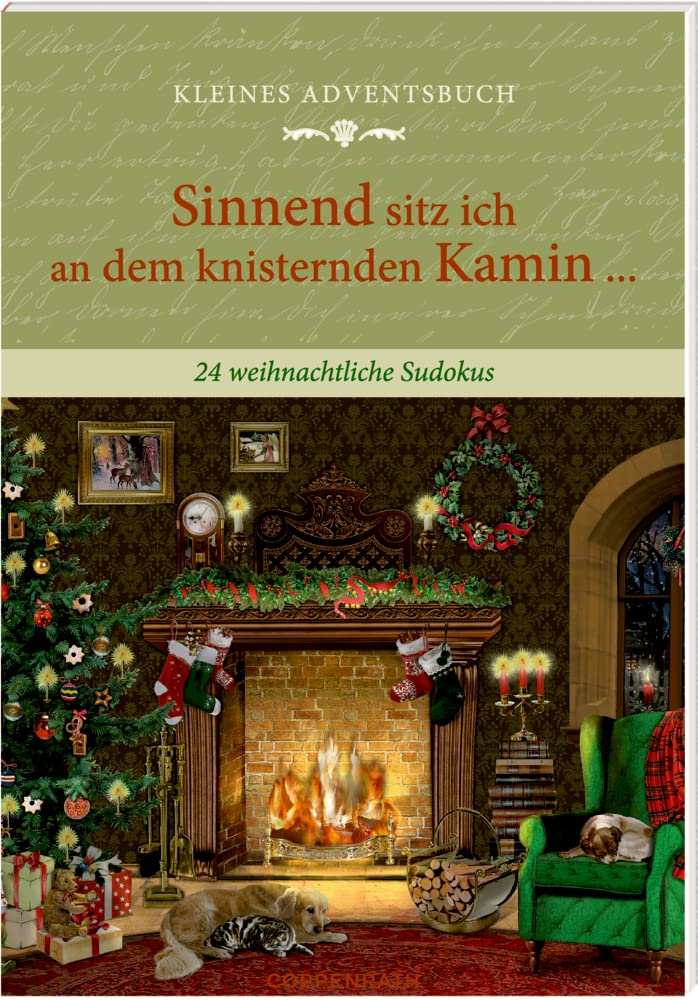 Adventskalenderbuch mit Türchen - Sinnend sitz ich an dem knisternden Kamin ... Lifestyle