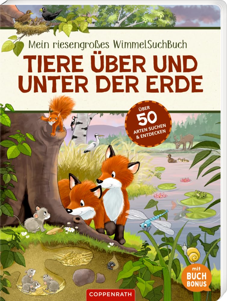Mein riesengroßes WimmelSuchBuch: Tiere über und unter der Erde Non-fiction