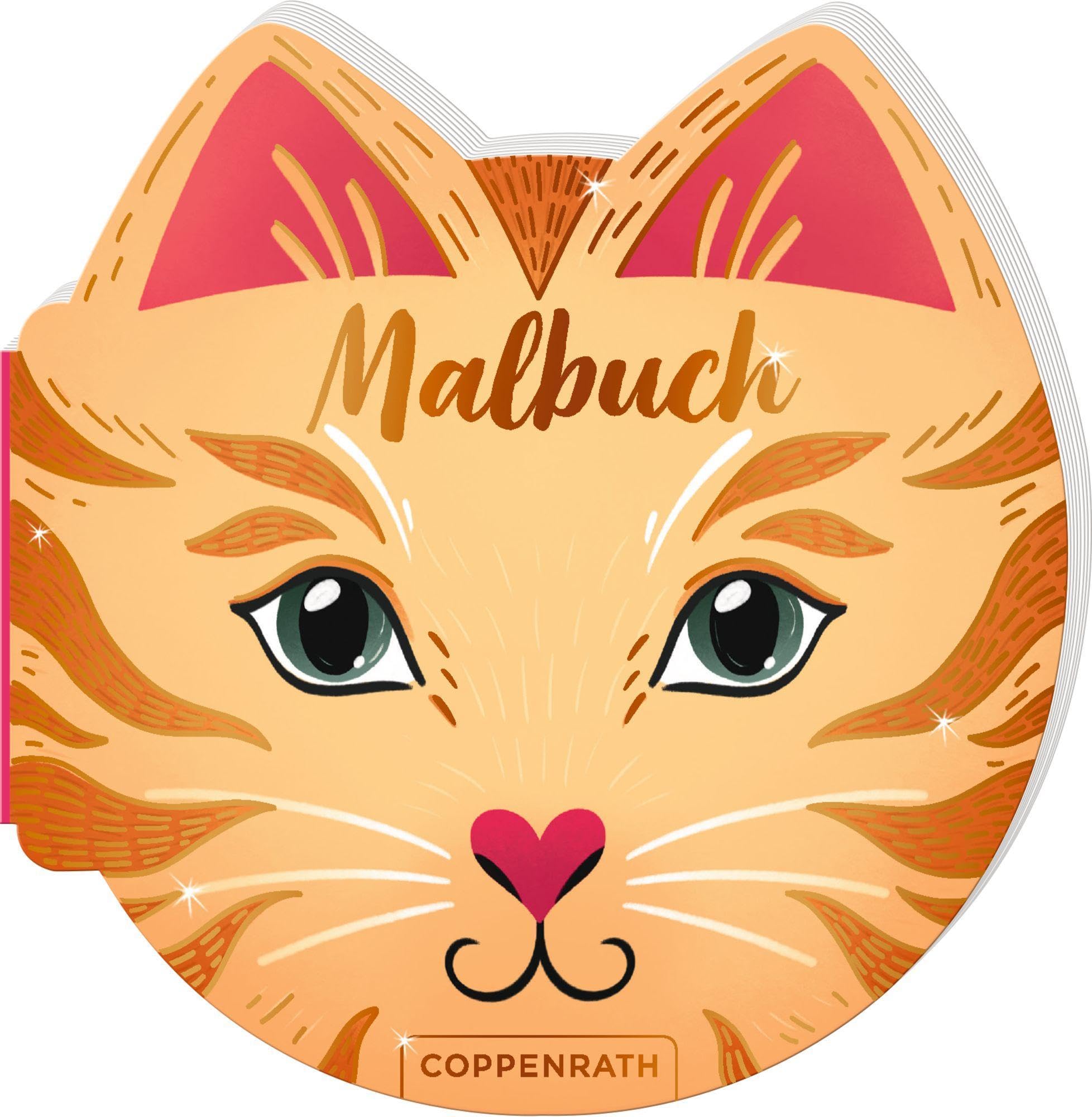 Malbuch: Cat: 32 zauberhafte Motive zum Ausmalen, in Katzenform, Cover mit Folienveredelung (100% selbst gemacht) Non-fiction