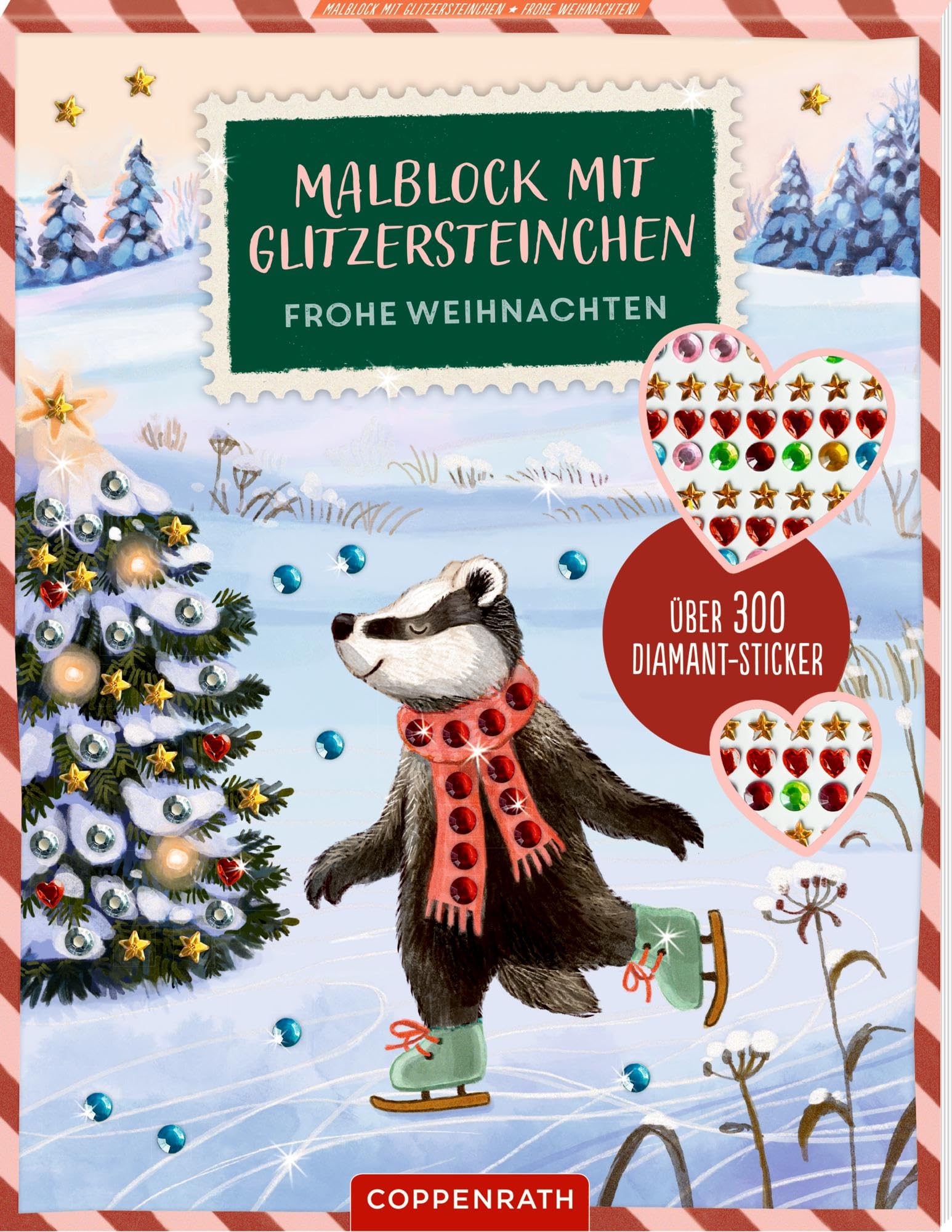 Malblock mit Glitzersteinchen - Frohe Weihnachten! Non-fiction