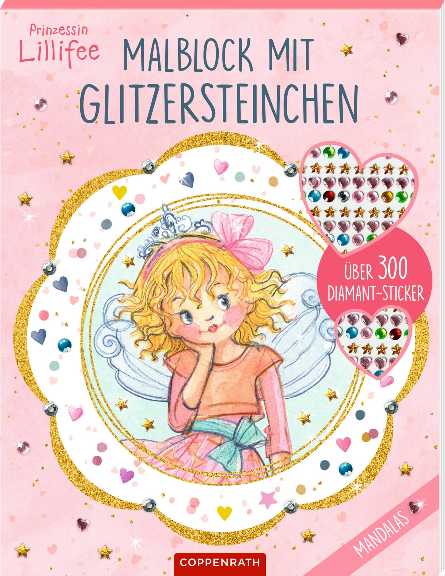 Malblock mit Glitzersteinchen: Mandalas Non-fiction