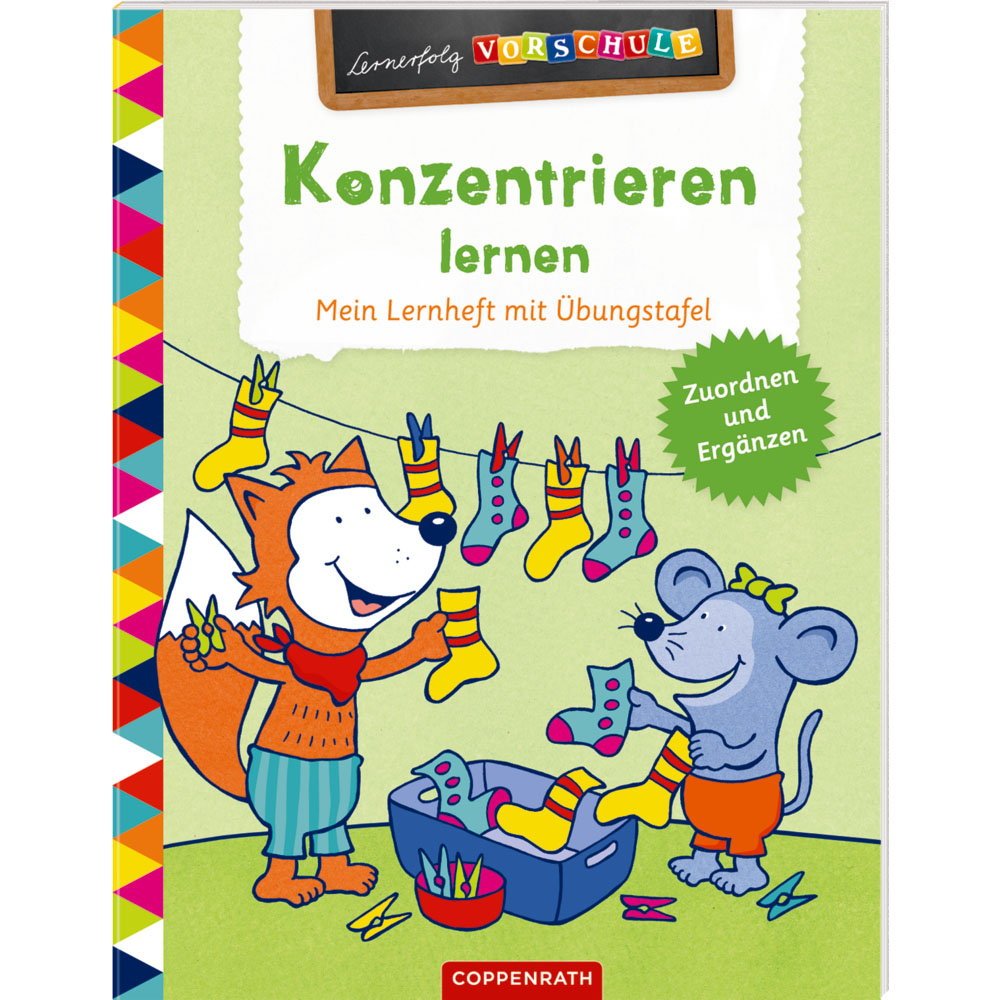 Konzentrieren lernen: Mein Lernheft mit Übungstafel (Lernerfolg Vorschule) book