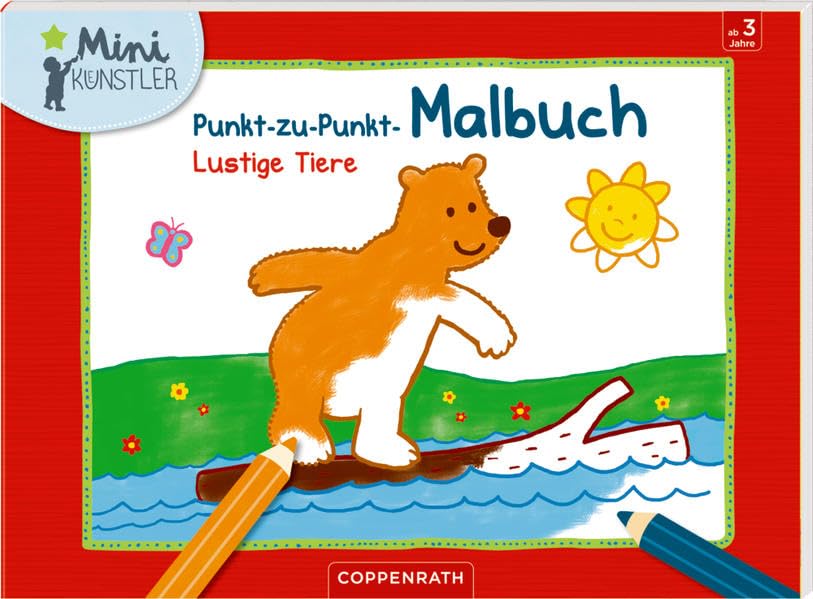 Punkt-zu-Punkt-Malbuch: Lustige Tiere (Mini-Künstler) Non-fiction