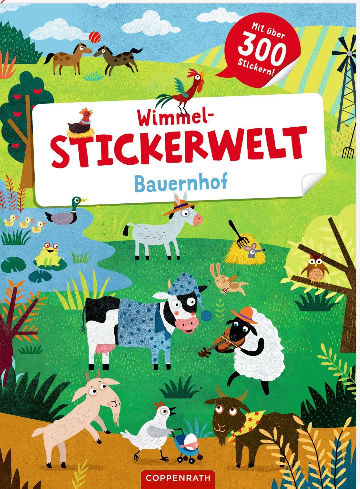 Wimmel-Stickerwelt – Bauernhof: Mit über 300 Stickern Tiptoi & Games