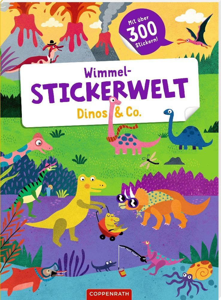 Wimmel-Stickerwelt - Dinos & Co. Tiptoi & Games