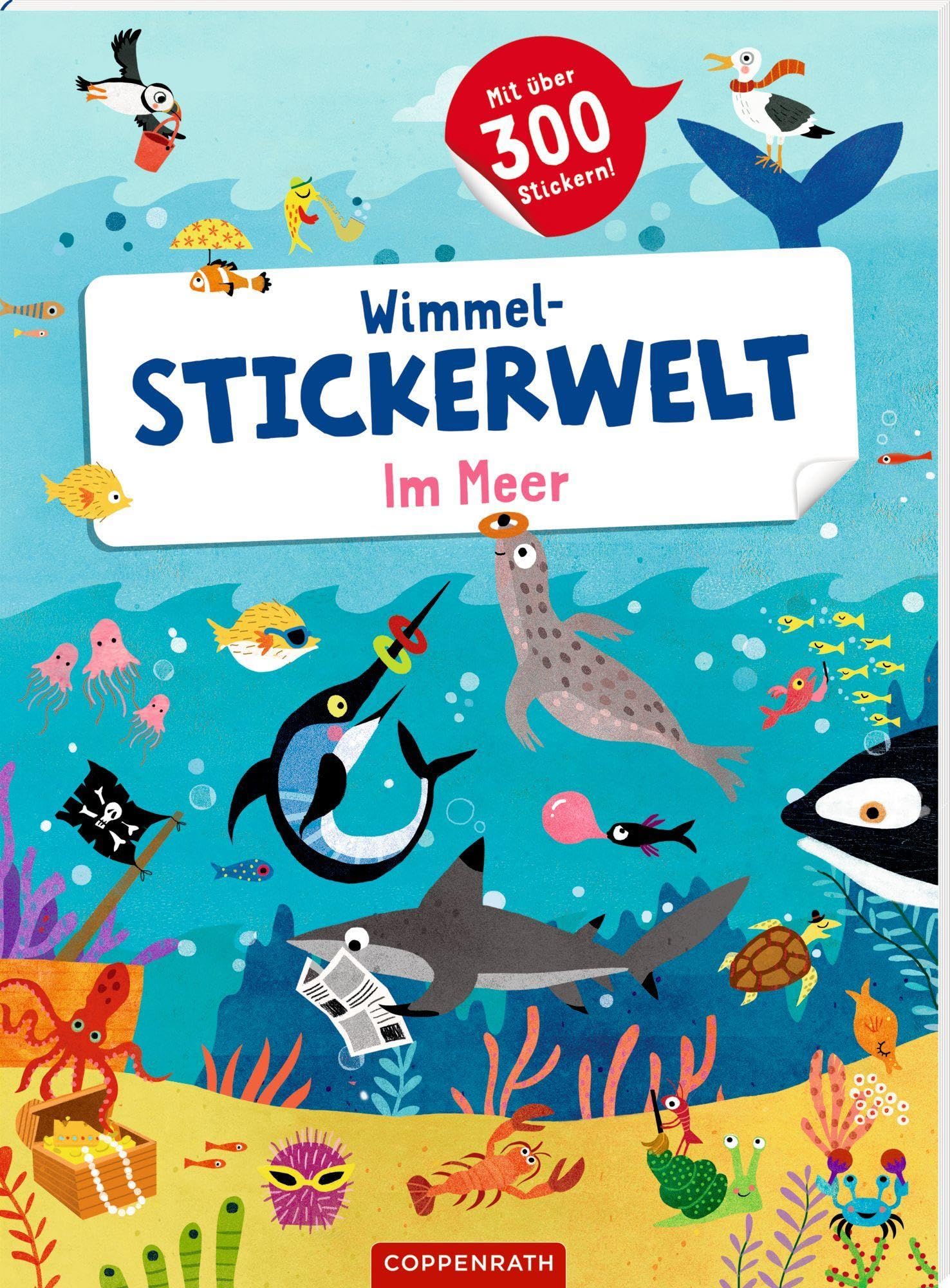 Wimmel-Stickerwelt – Im Meer: Mit über 300 Stickern Non-fiction