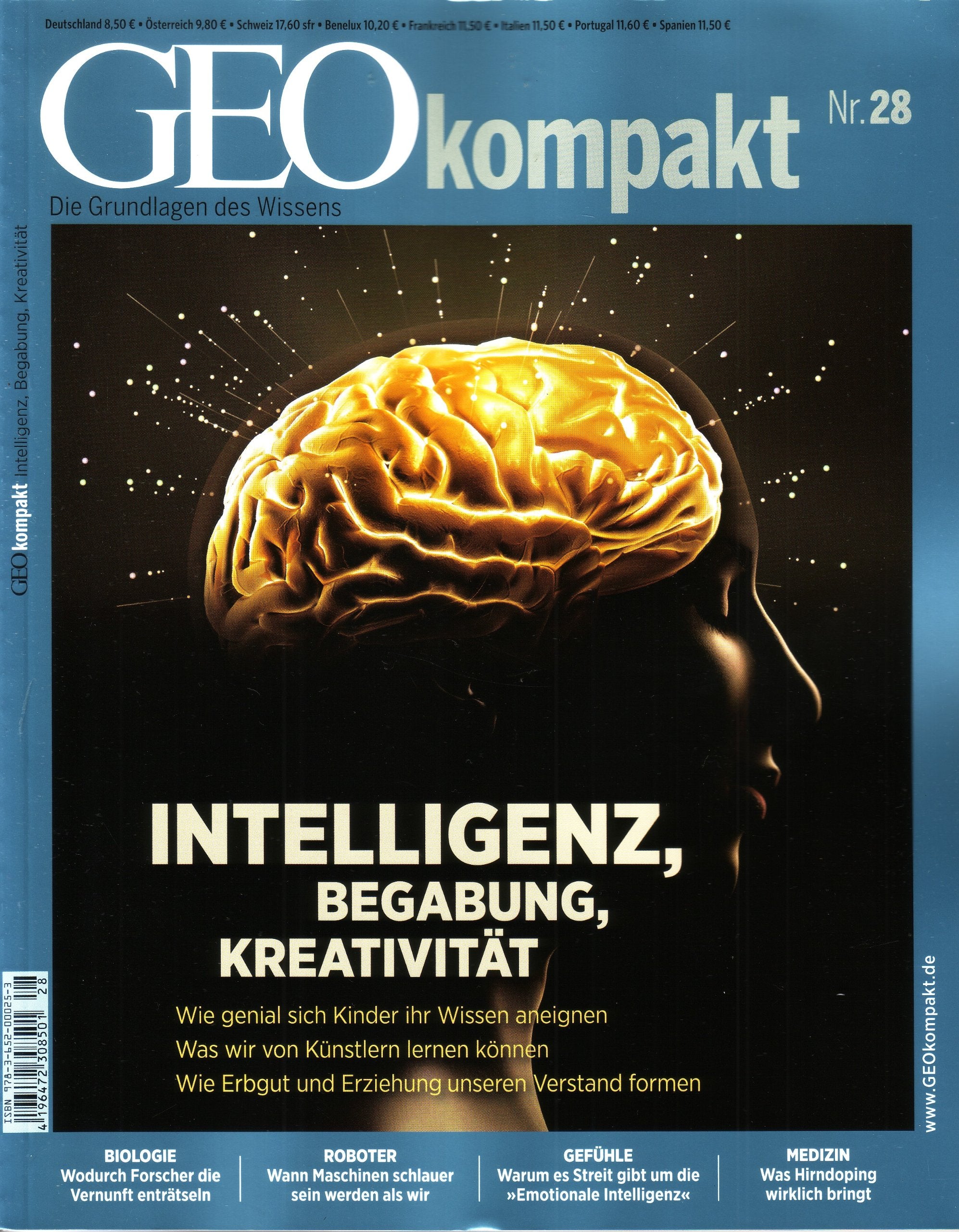 GEO kompakt (mit DVD) 28/11 : Intelligenz, Begabung, Kreativität Reference Books