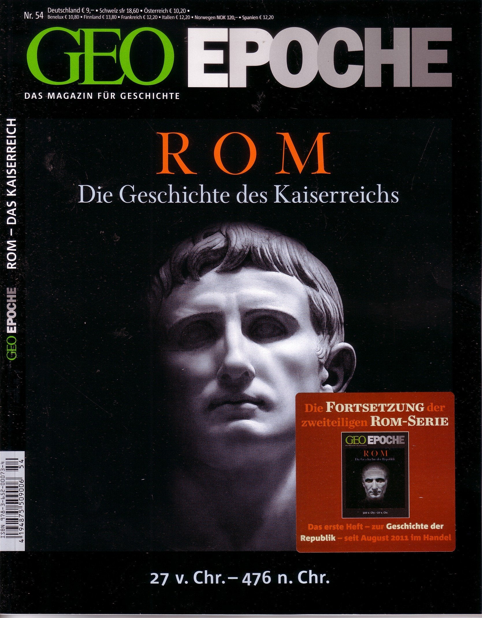 GEO Epoche 54/2012: Rom - Die Geschichte des Kaiserreichs (mit DVD) Politics & History