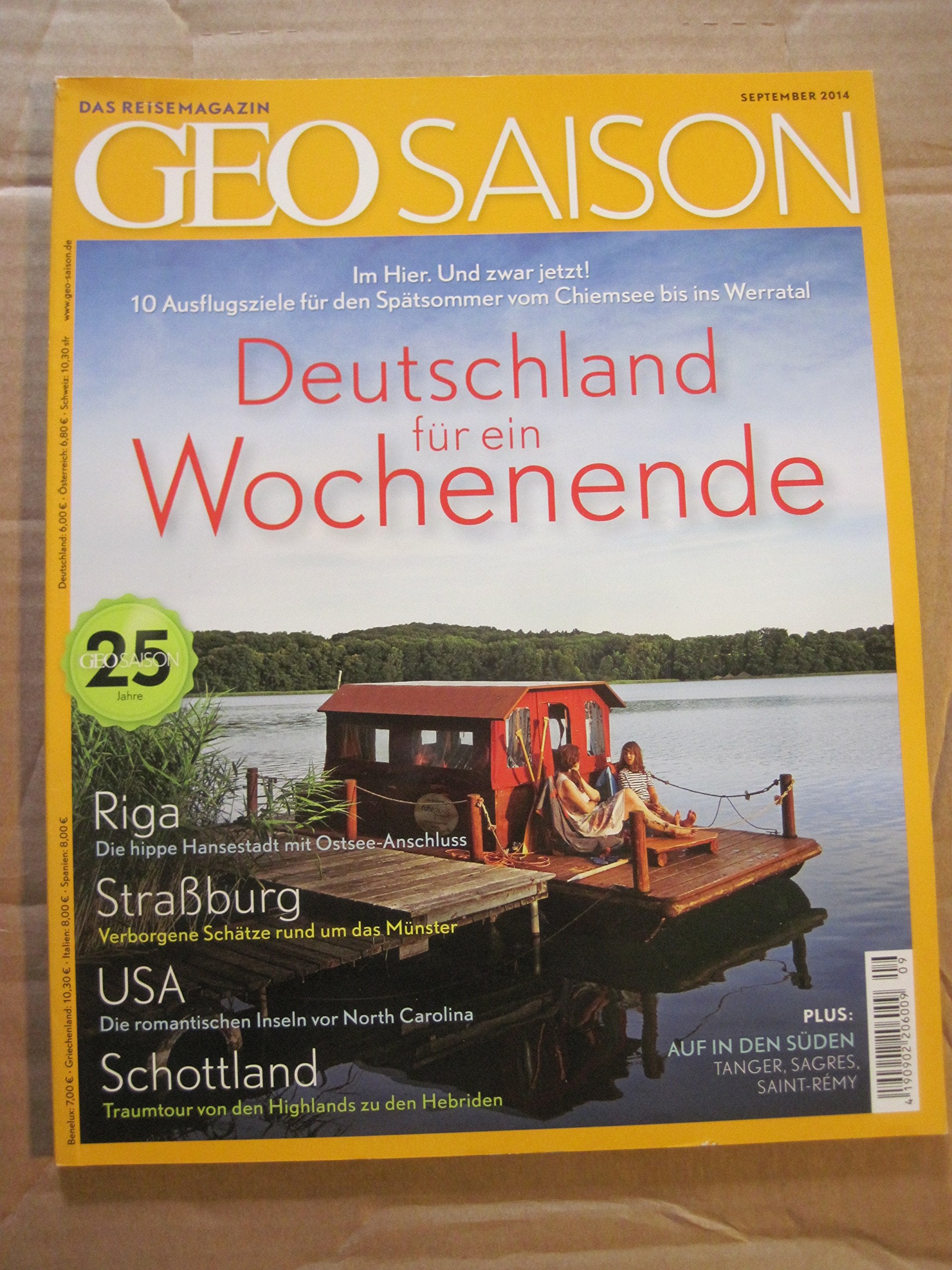 GEO Saison 09/2014: Deutschland für ein Wochenende Leisure, Home & Garden