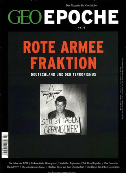 GEO Epoche (mit DVD) / GEO Epoche mit DVD 72/2015 - Rote Armee Fraktion: DVD: Black Box BRD German history