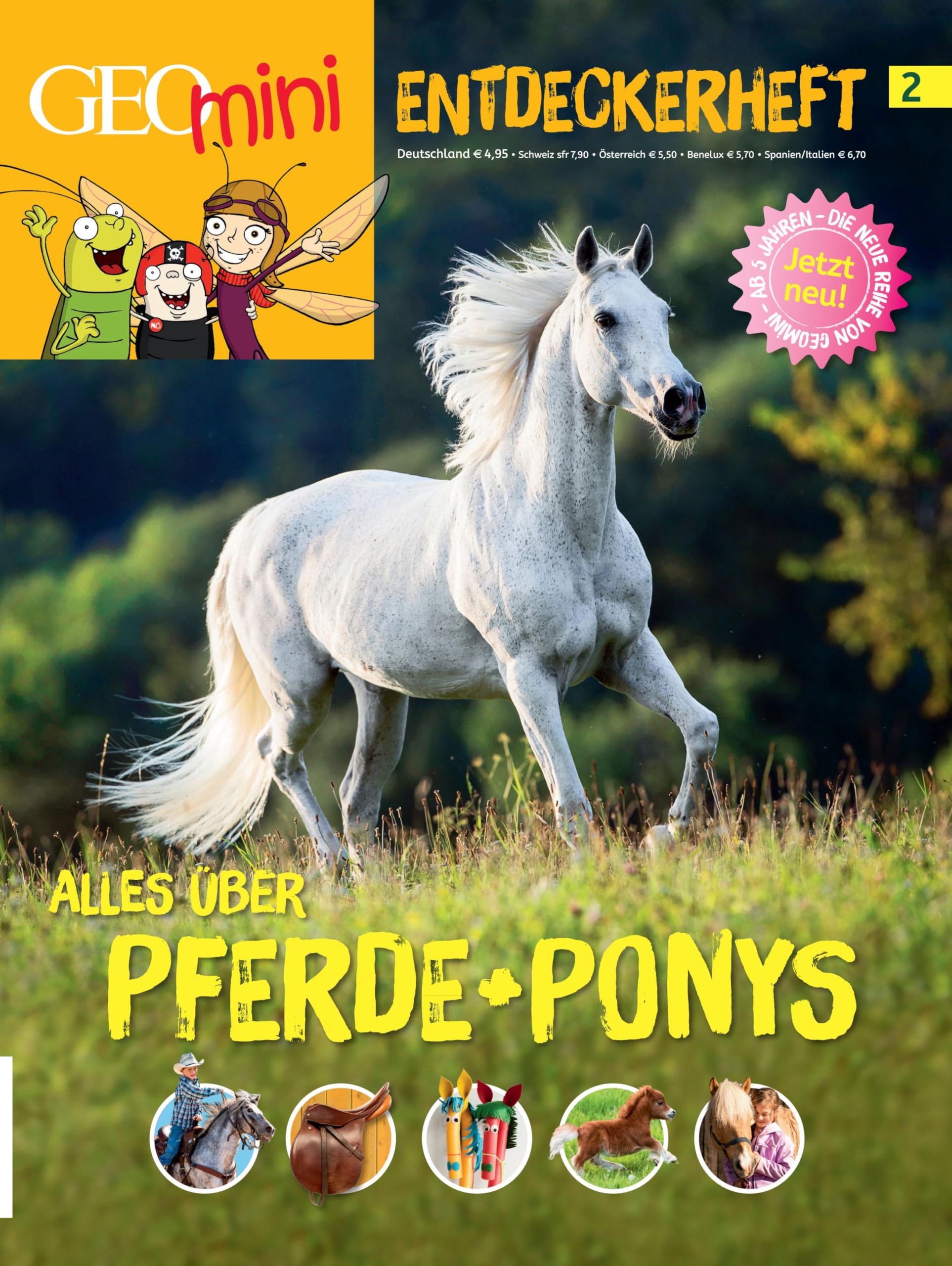 GEO mini Entdeckerheft 2/2016 - Alles über Pferde + Ponys Natural Sciences