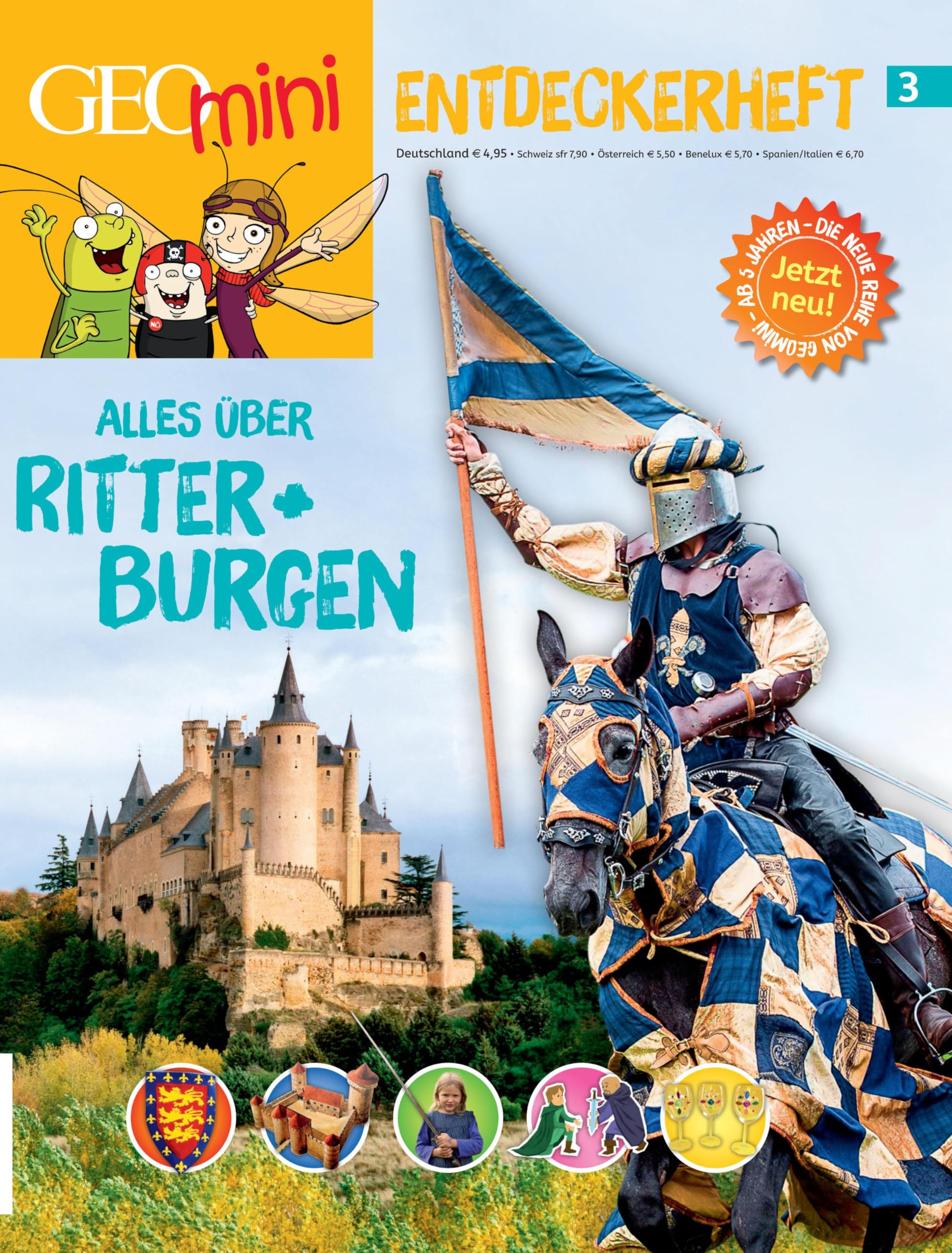 GEOlino mini Entdeckerheft 3/2016 - Alles über Ritter + Burgen Non-fiction