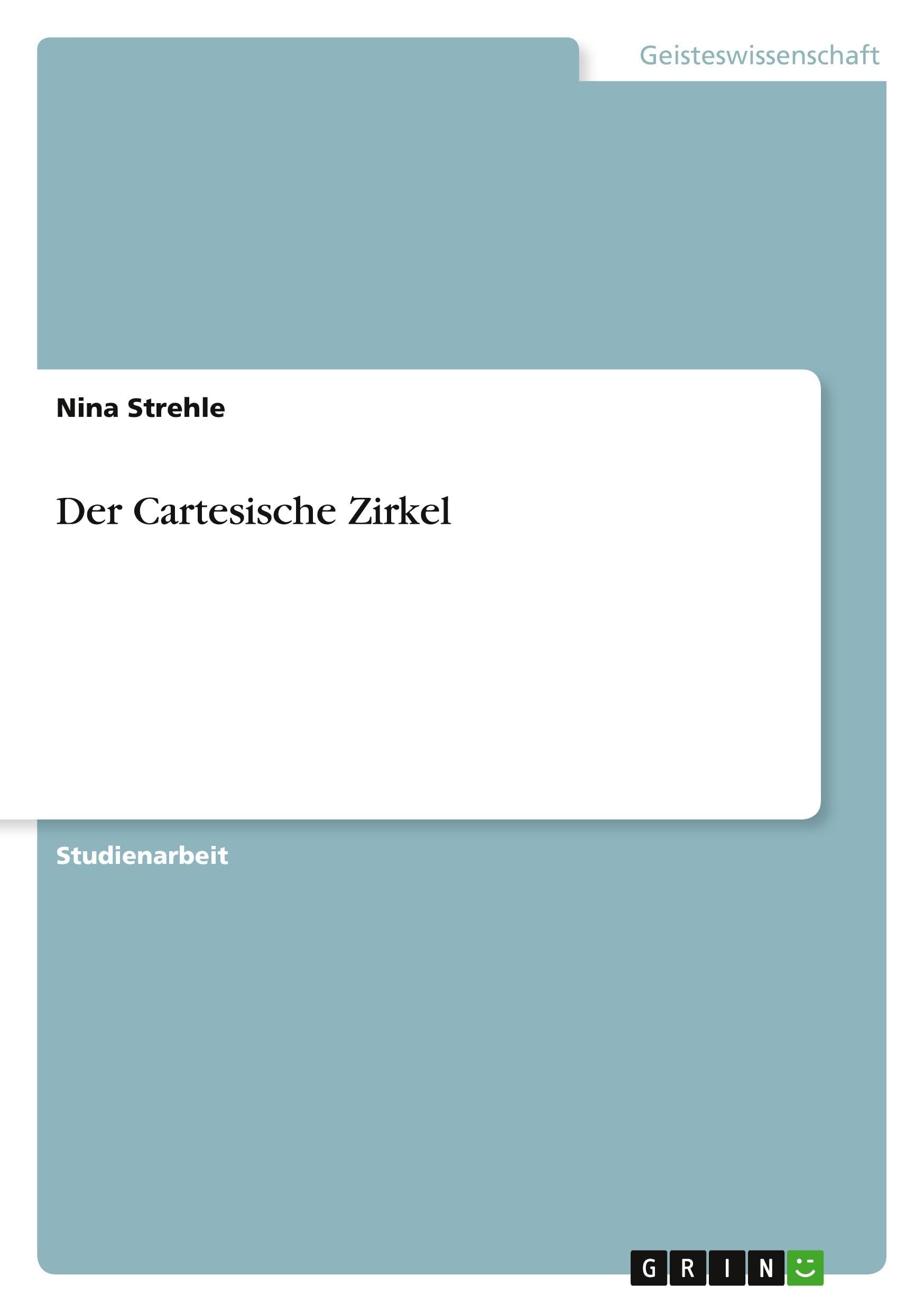 Der Cartesische Zirkel Philosophy
