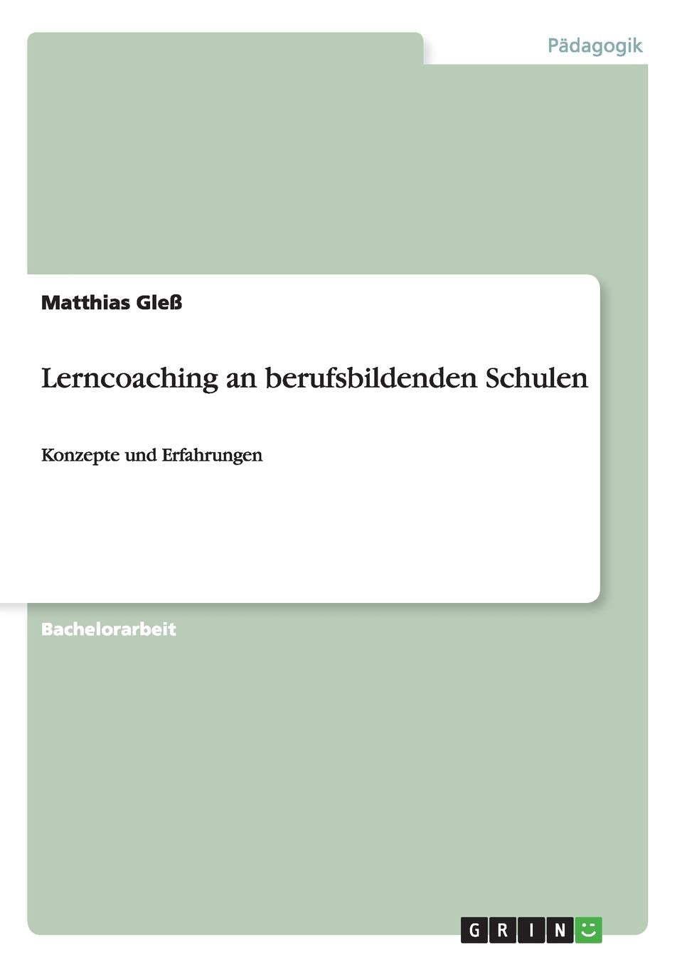 Lerncoaching an berufsbildenden Schulen: Konzepte und Erfahrungen Business, Finance & Career