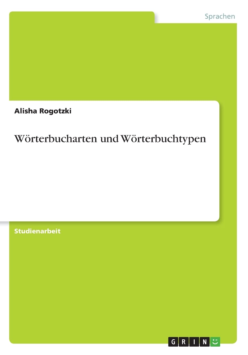 Wörterbucharten und Wörterbuchtypen Hobbies & Crafts