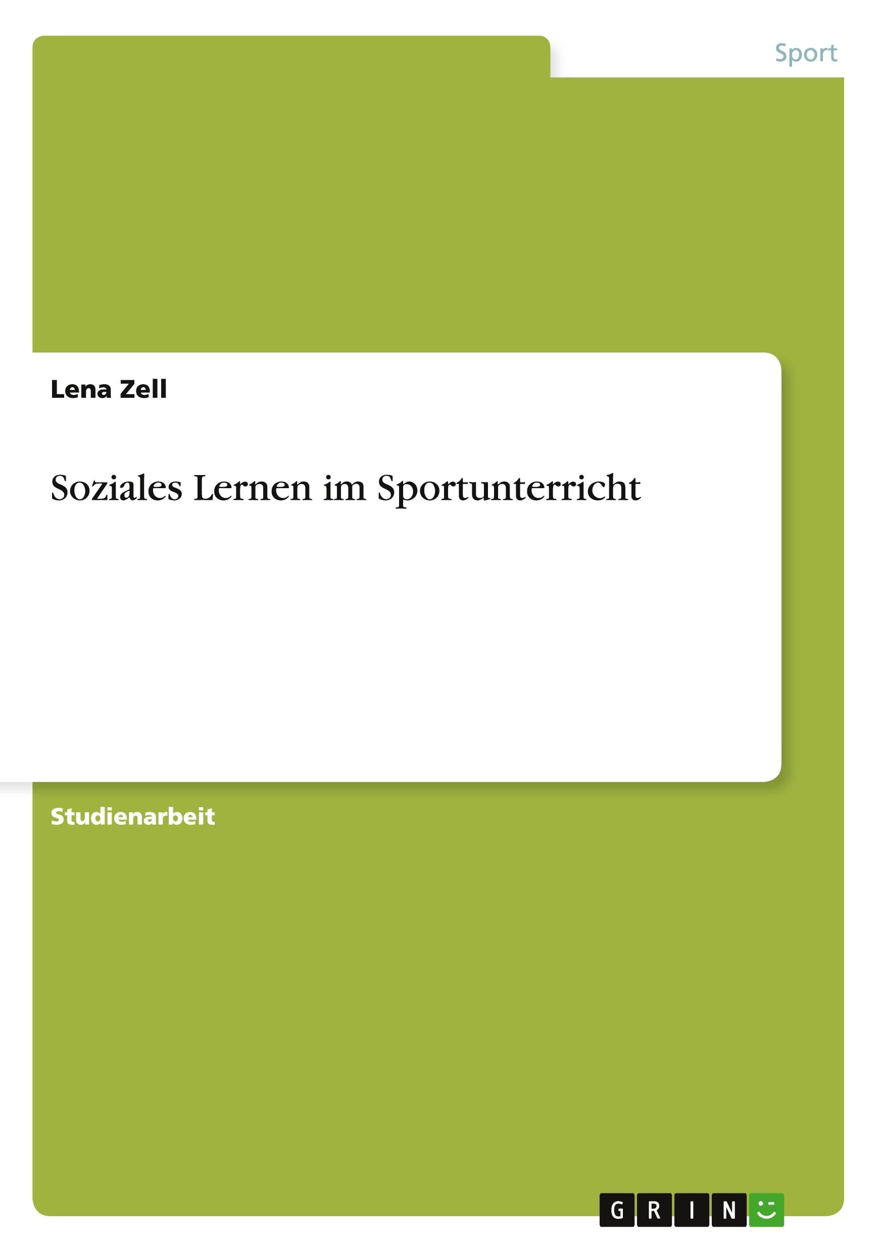 Soziales Lernen im Sportunterricht Reference Books