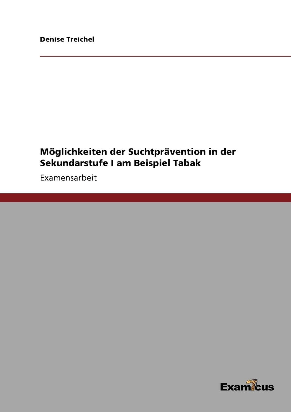 Möglichkeiten der Suchtprävention in der Sekundarstufe I am Beispiel Tabak: Staatsexamensarbeit Medicine