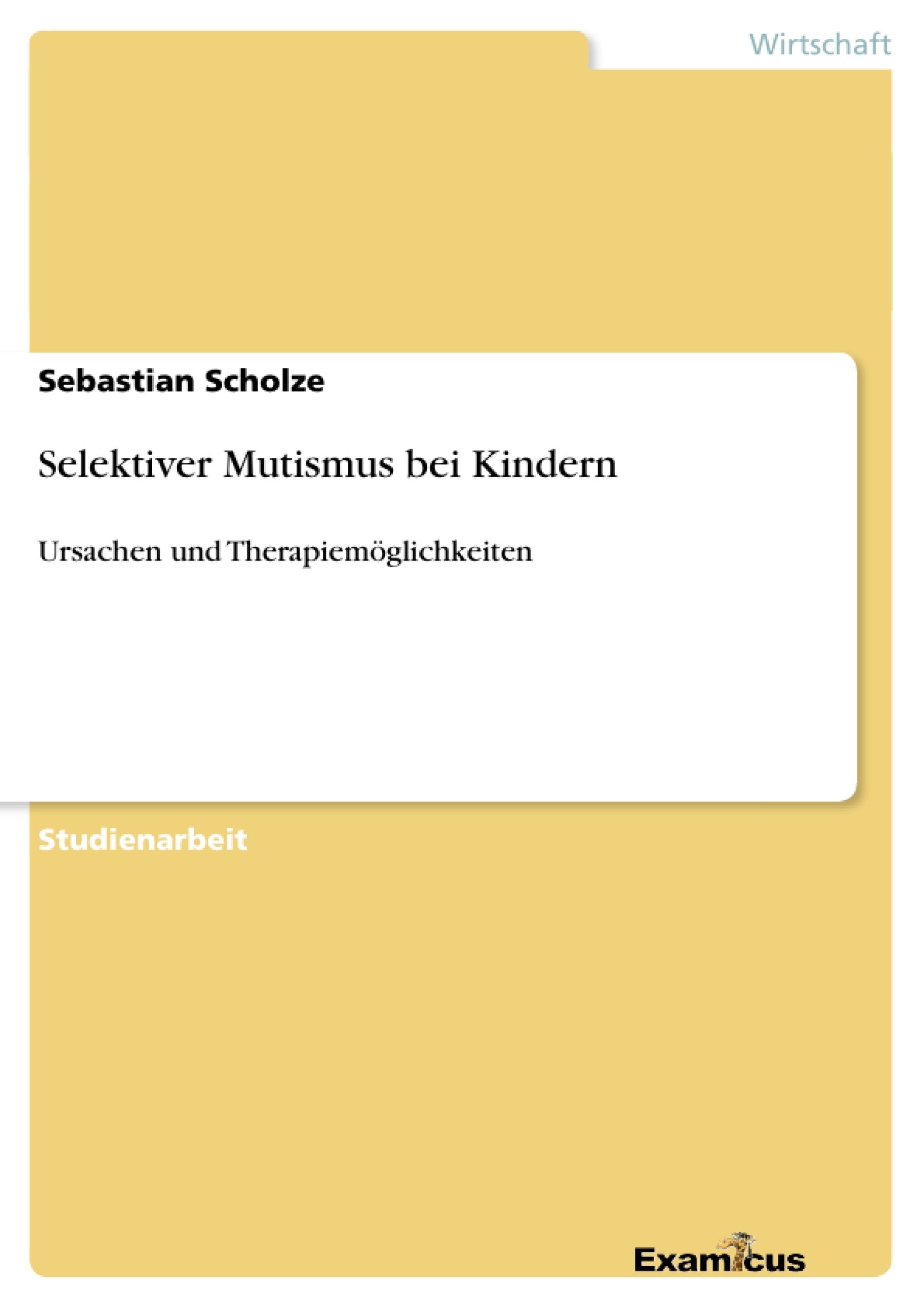 Selektiver Mutismus bei Kindern Law