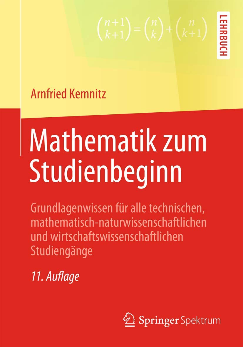 Mathematik zum Studienbeginn Business & Technology Books
