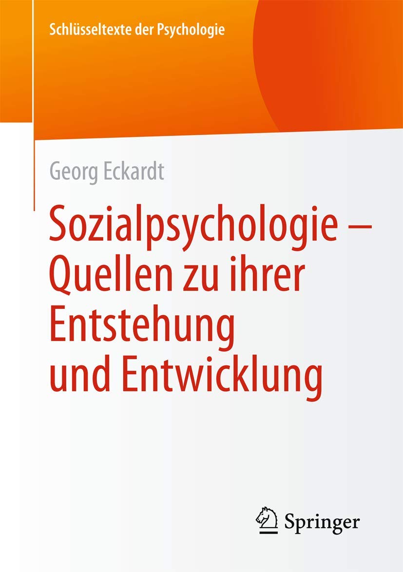 Sozialpsychologie - Quellen  zu ihrer Entstehung und Entwicklung book