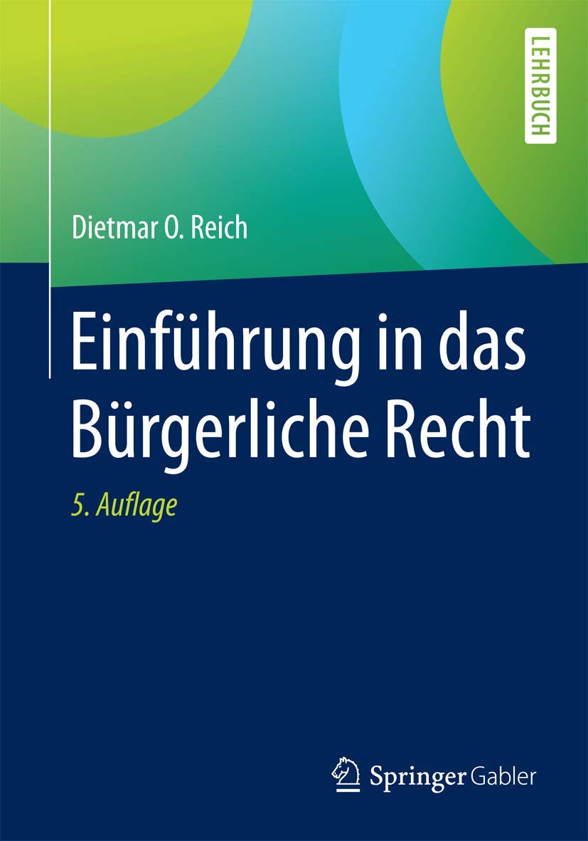 Einführung in das Bürgerliche Recht Law