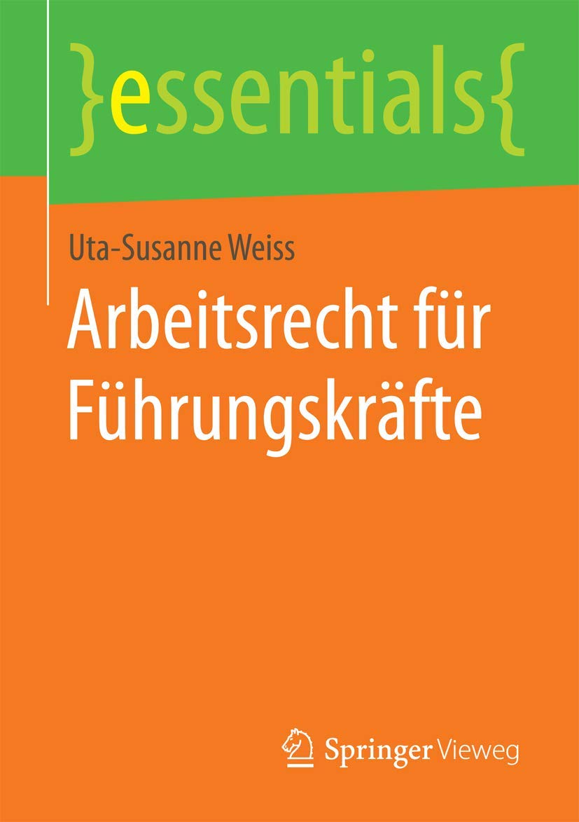 Arbeitsrecht für Führungskräfte book