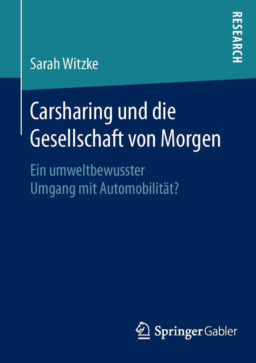Carsharing und die Gesellschaft von Morgen book