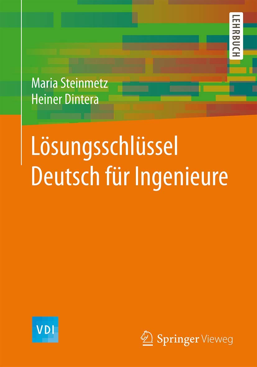Lösungsschlüssel Deutsch für Ingenieure (VDI-Buch) Business, Finance & Career