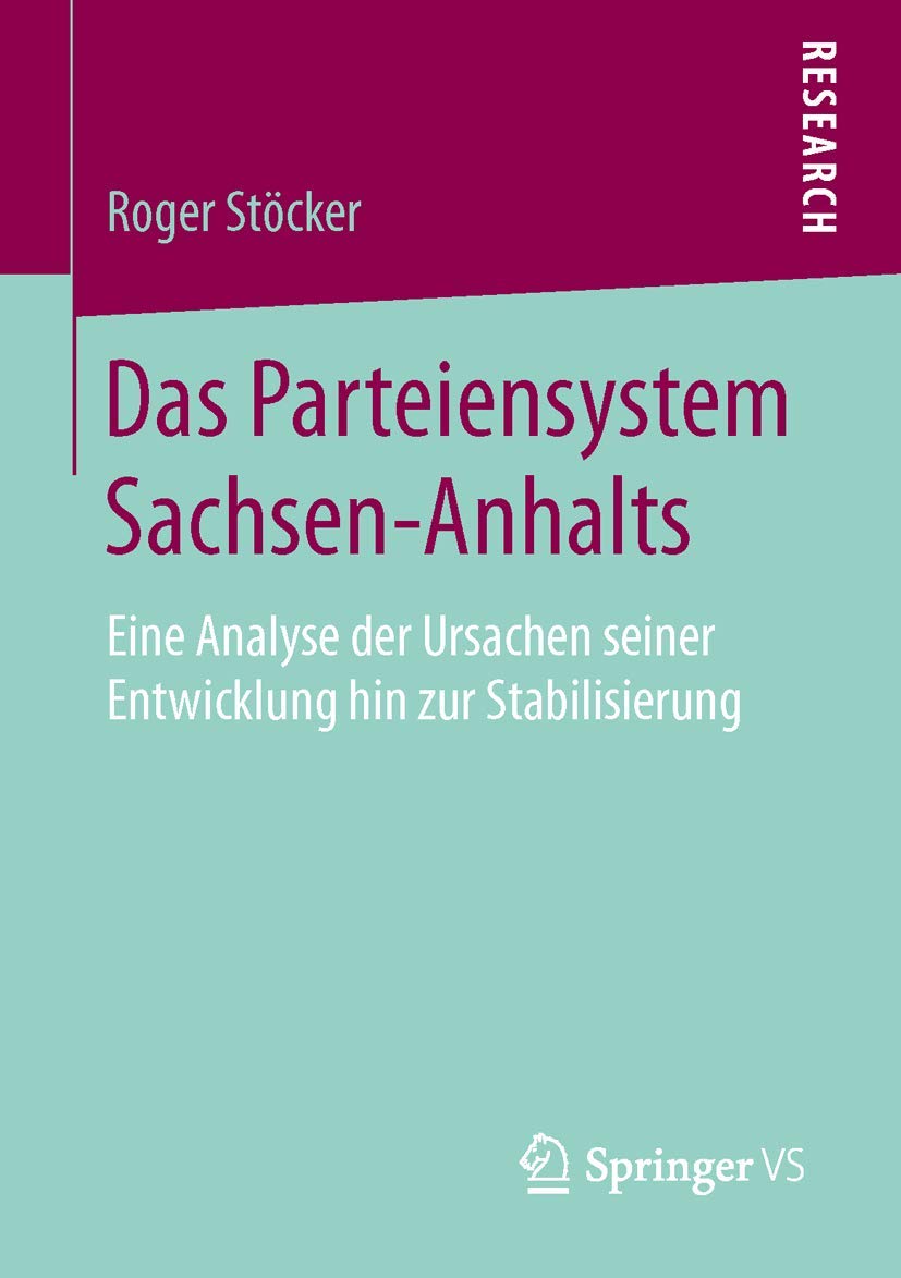 Das Parteiensystem Sachsen-Anhalts: Eine Analyse der Ursachen seiner Entwicklung hin zur Stabilisierung Law